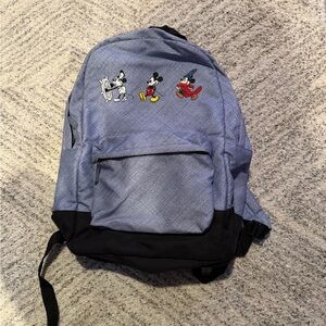 Disney Mickey Mouse Blue and Black Backpack